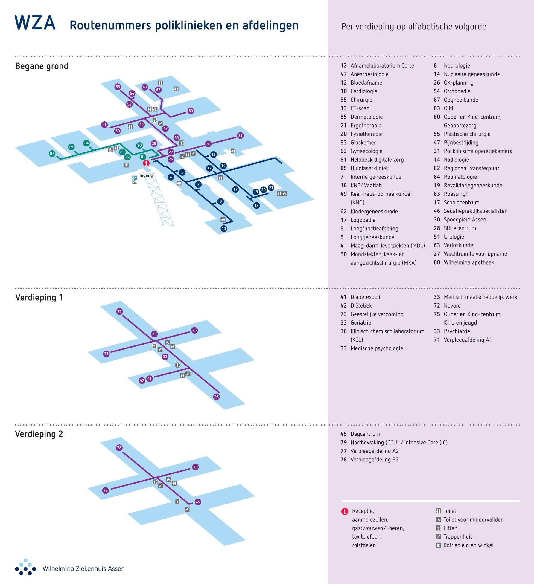 Plattegrond WZA